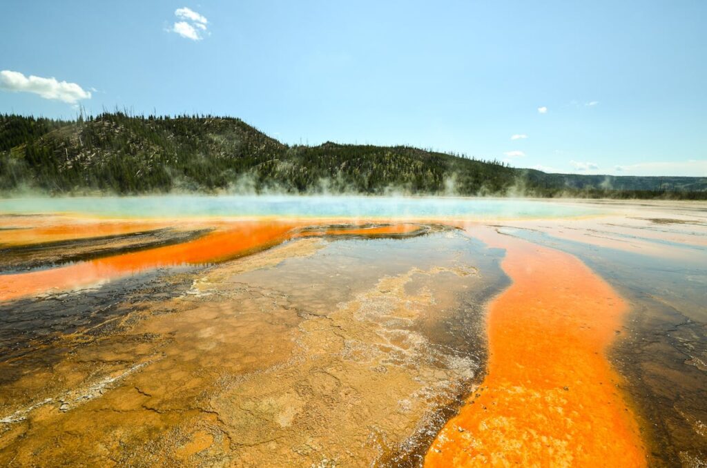 water and mountains in Wyoming