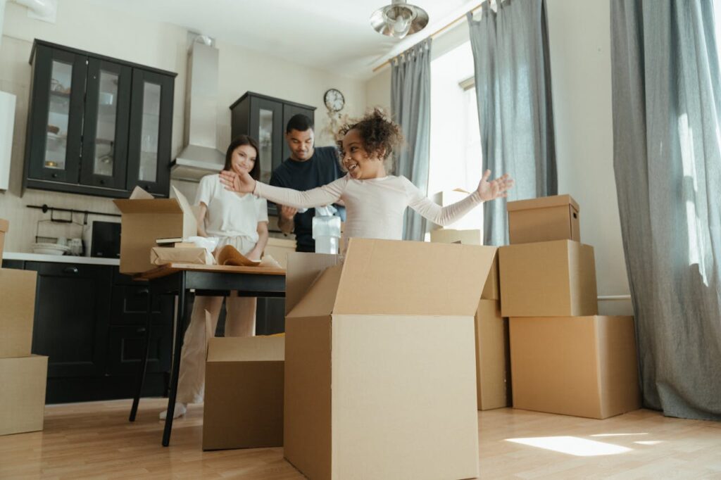 family packing for a move