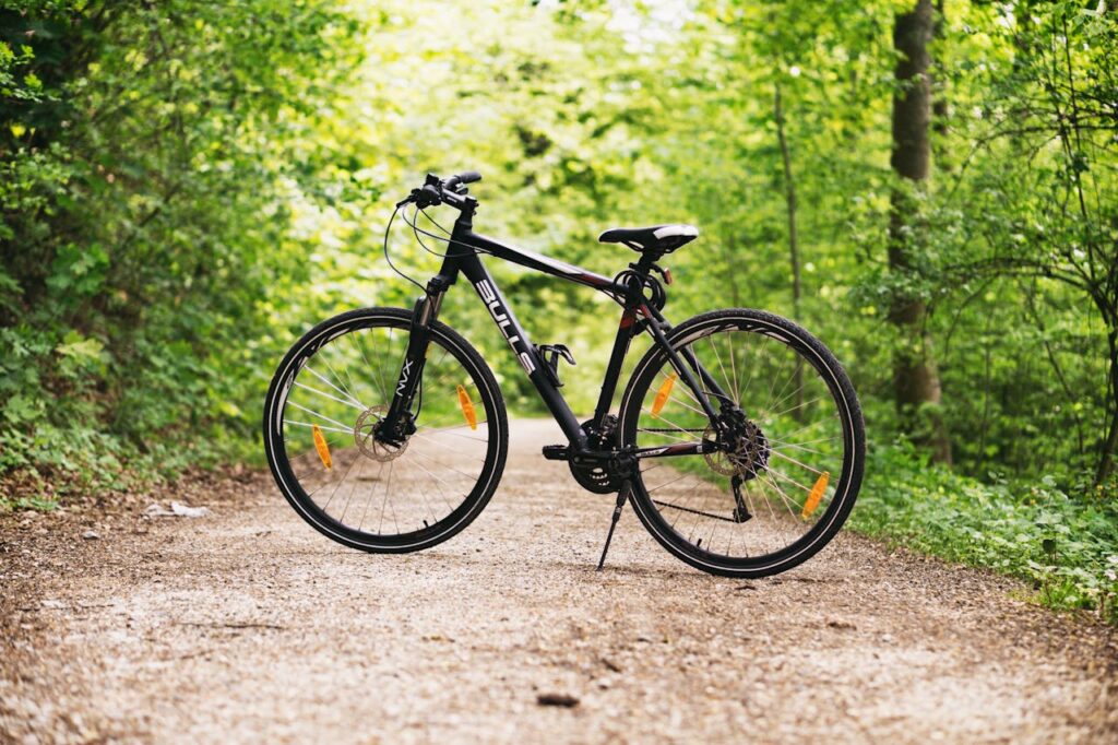 black bicycle