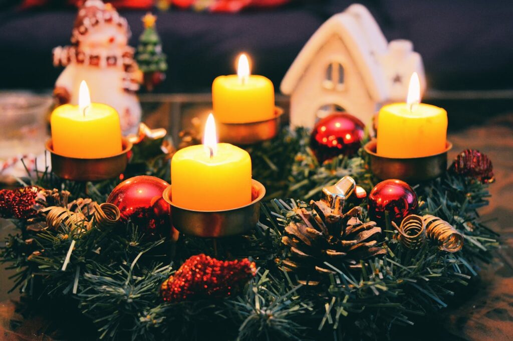 candles and decoration