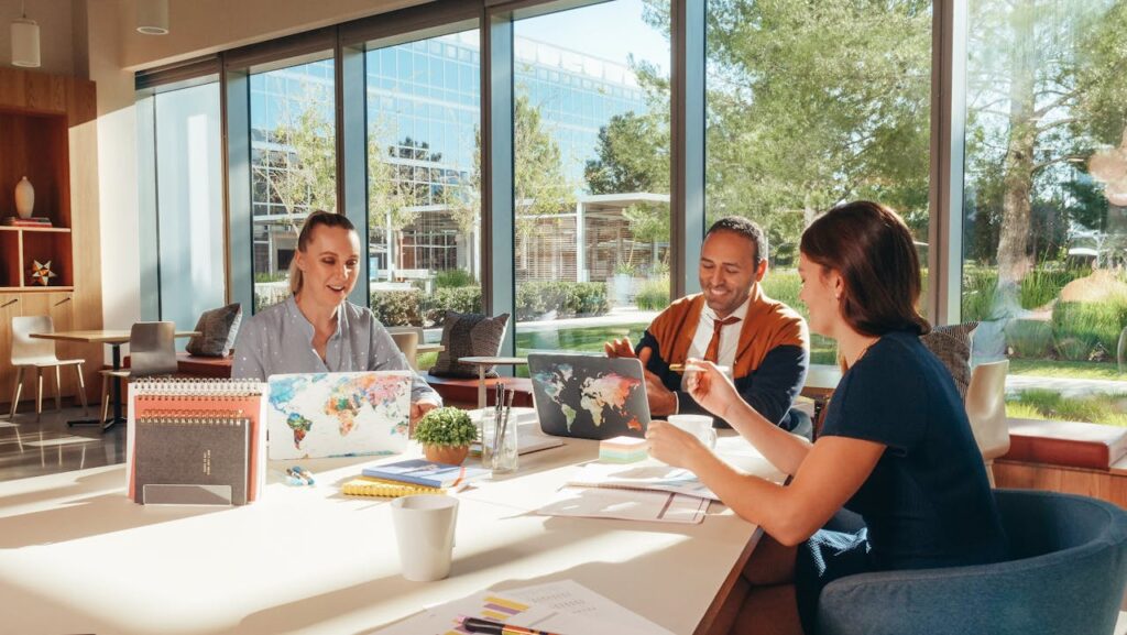 people sitting in an office in one of the best places in South Florida