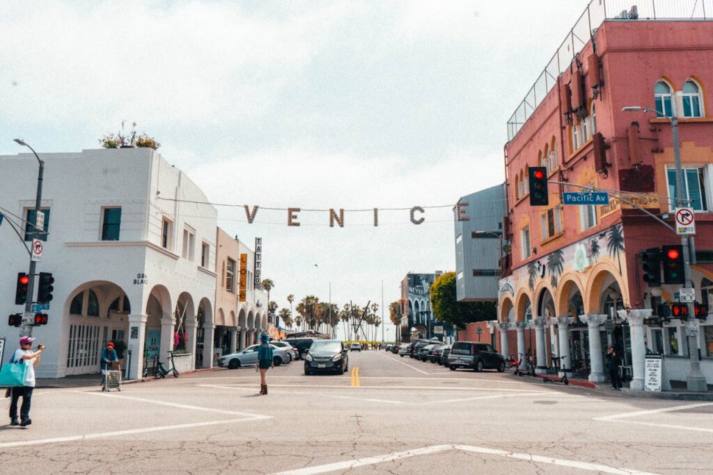 a street in LA