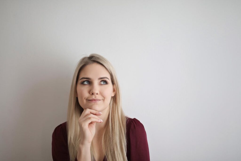 blonde woman