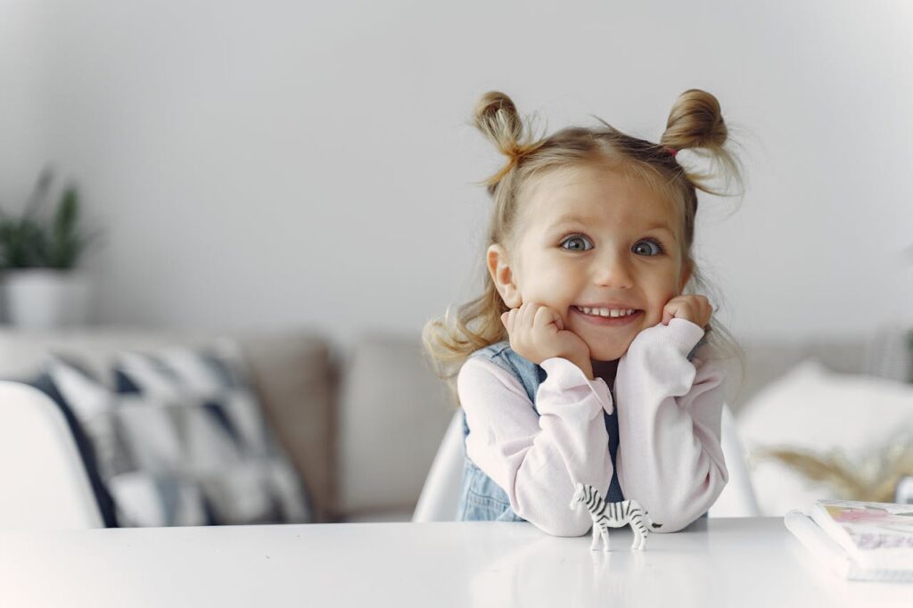 girl smiling