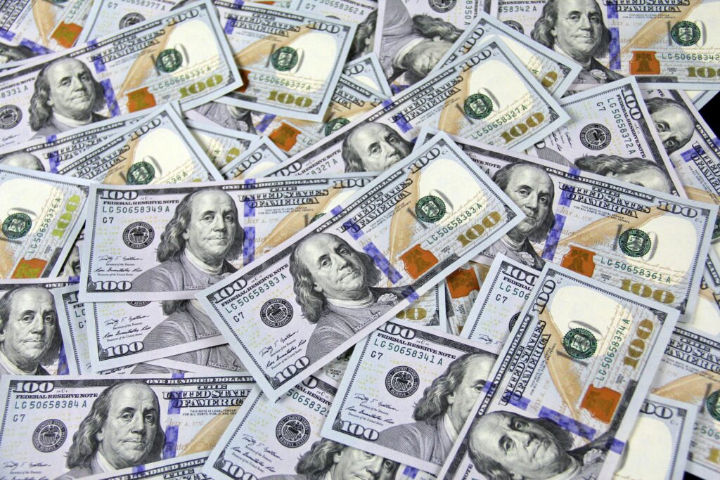 100 US Dollar Banknotes
