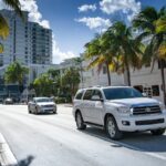 Cars on the road in Florida after shipping a car from Indiana to Florida.
