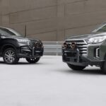 Modern SUVs in Urban Setting with Sleek Design