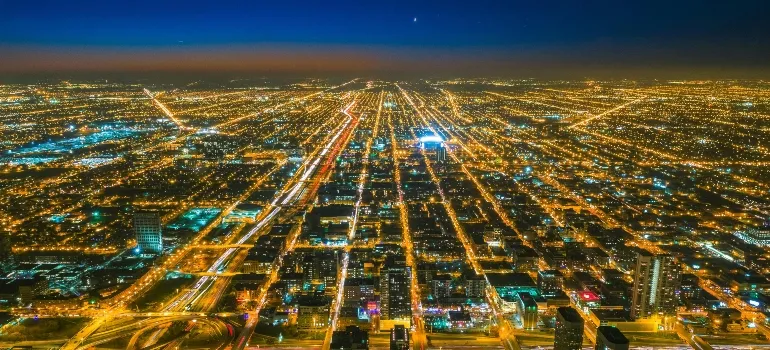 Bird's Eye View Photography Of City With Lights