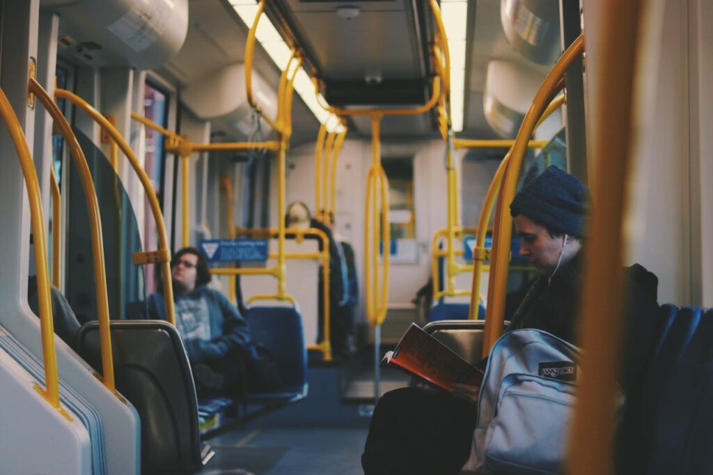 People Inside A Bus
