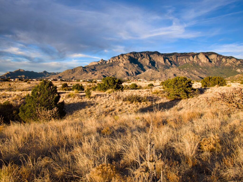 Stunning Sandia Mountains at Albuquerque Sunset