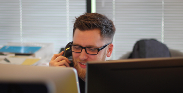 man on a phone