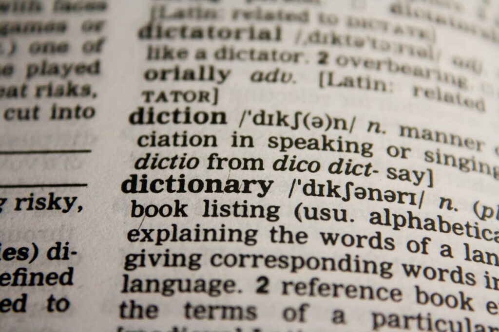 Dictionary Text in Bokeh Effect
