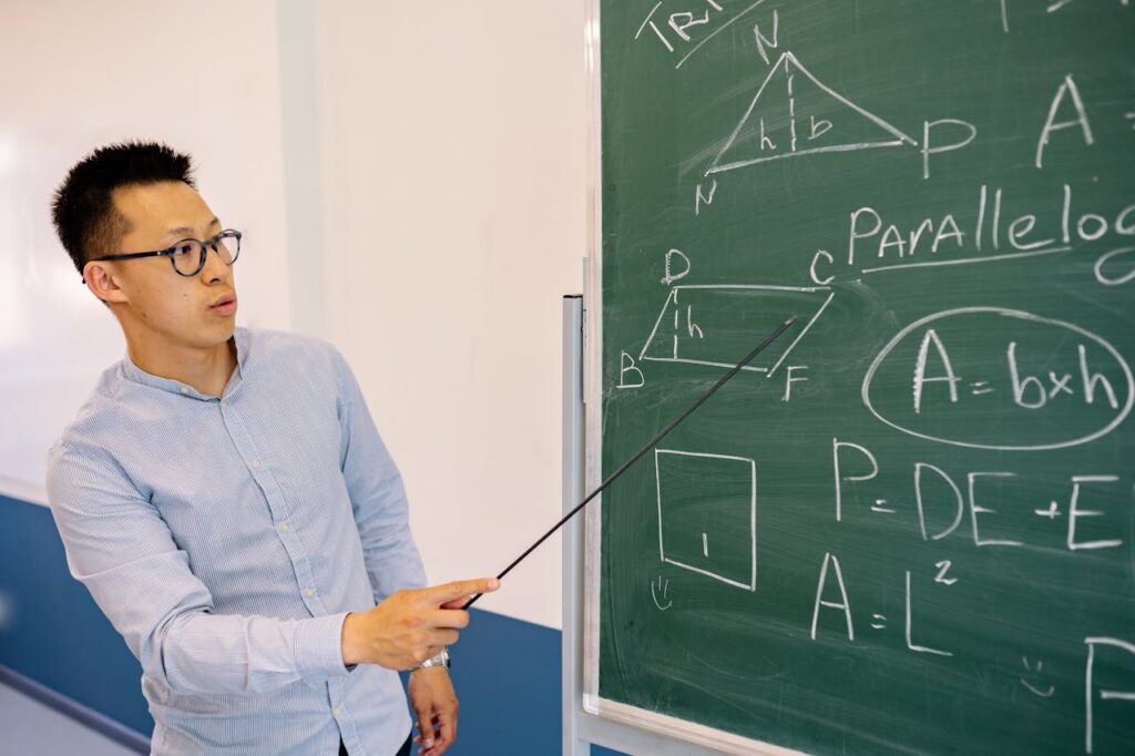 Teacher Teaching a Lesson