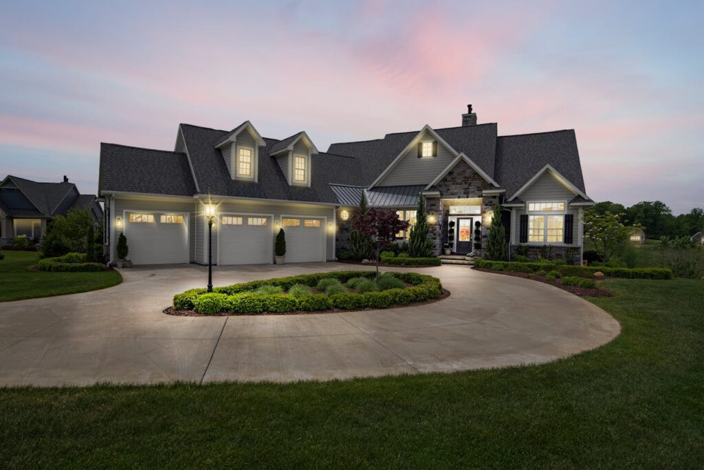 Illuminated House at Countryside