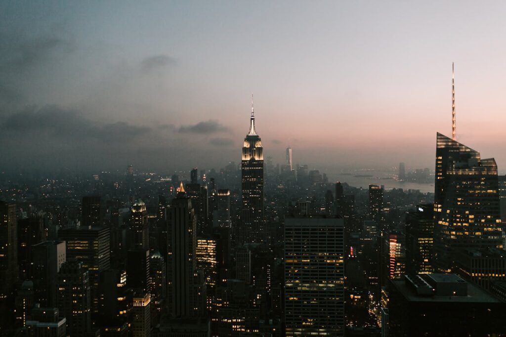 Downtown with Empire State Building in the Middle