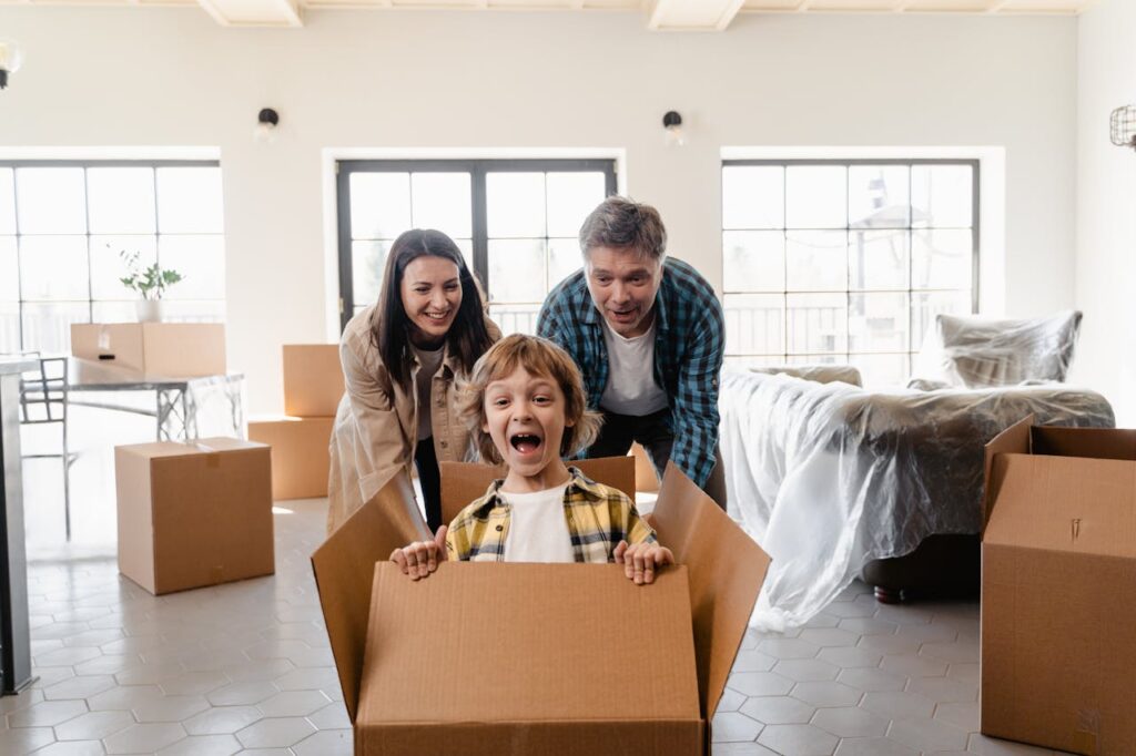 Happy Kid Inside the Box
