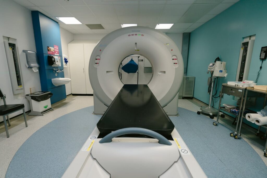 MRI Machine in a Medical Examination Room